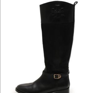 Tory Burch Black Riding Boots